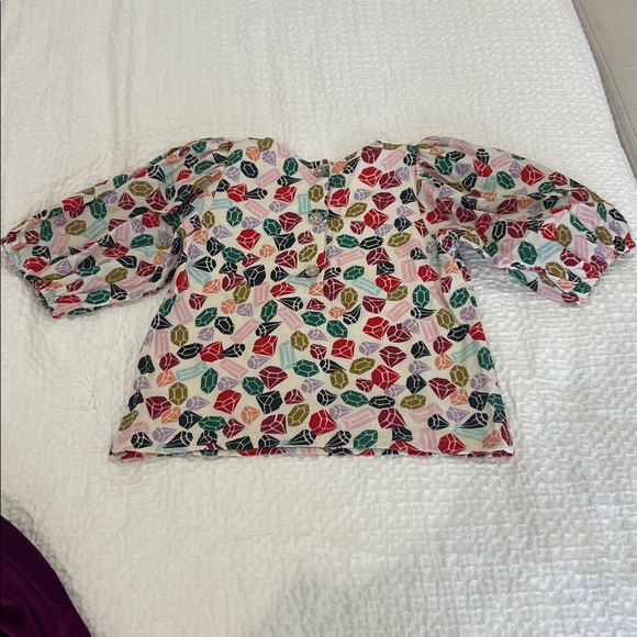 Pink Chicken gemstone top & velour skirt, 5 - Picture 4 of 5